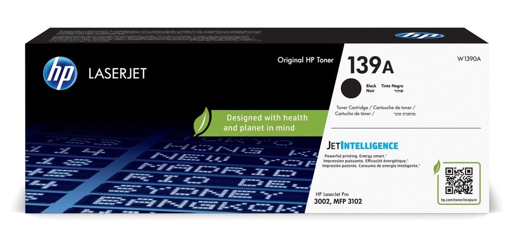 HP Original 139A Black Toner Cartridge W1390A