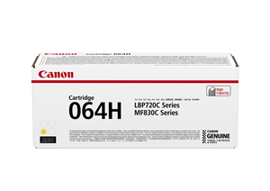 Canon Original 064H Yellow High Capacity Toner Cartridge 4932C001