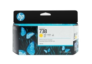 Original HP 738 Yellow Inkjet Cartridge 498N7A