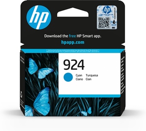 Original HP 924 Cyan Inkjet Cartridge 4K0U3NE