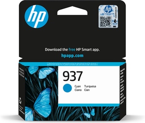 Original HP 937 Cyan Inkjet Cartridge 4S6W2NE