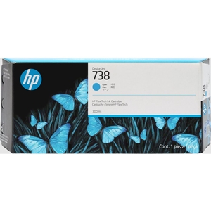 Original HP 738XL Cyan High Capacity Inkjet Cartridge 676M6A