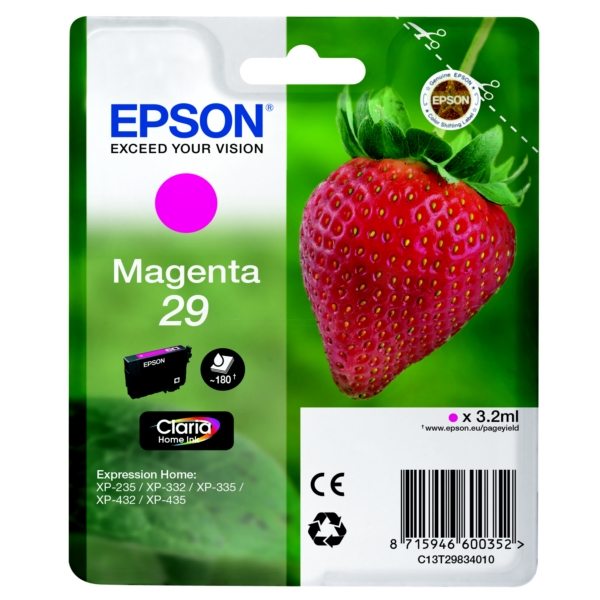 Original Epson 29 Magenta Ink Cartridge (T2983)