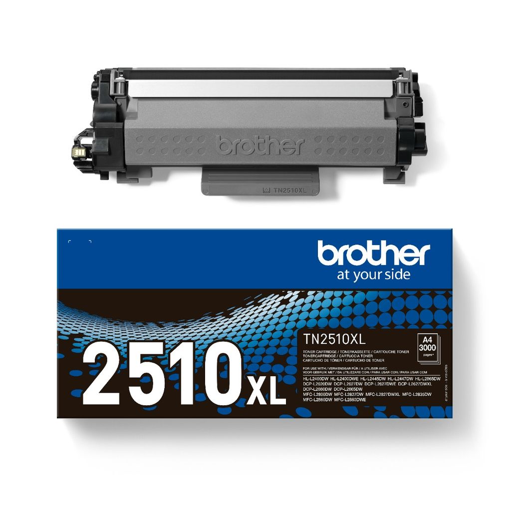 Original Brother TN-2510XL Black Toner Cartridge